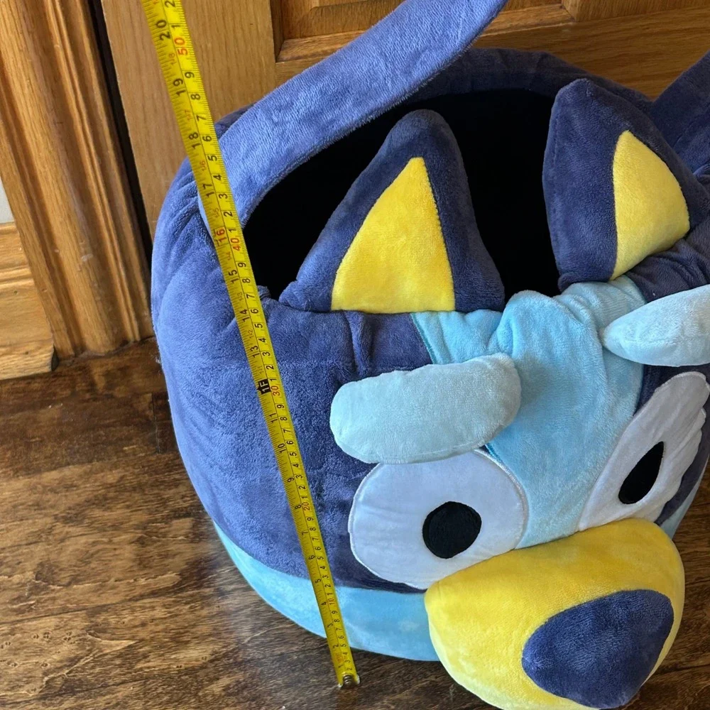 Bluey Plush Halloween Trick or Treat Candy Basket Bag with Handle Large